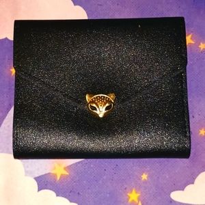 Envelope Faux Leather Fox Wallet